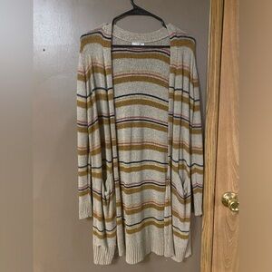 Maurices Multicolor Striped Cardigan